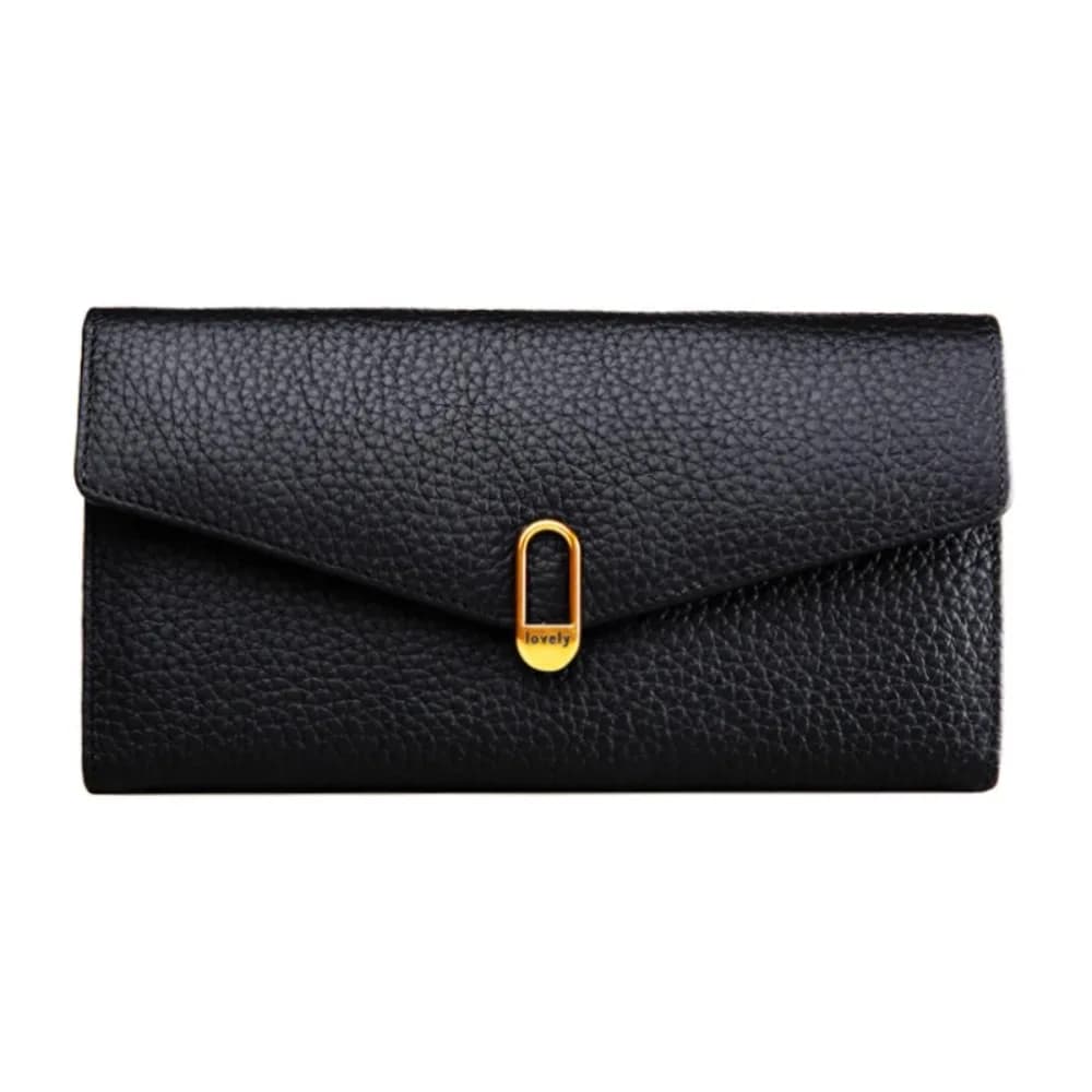 Portefeuilles longs en cuir véritable pour femmes, sacs à main de créateur de luxe, porte-cartes de 