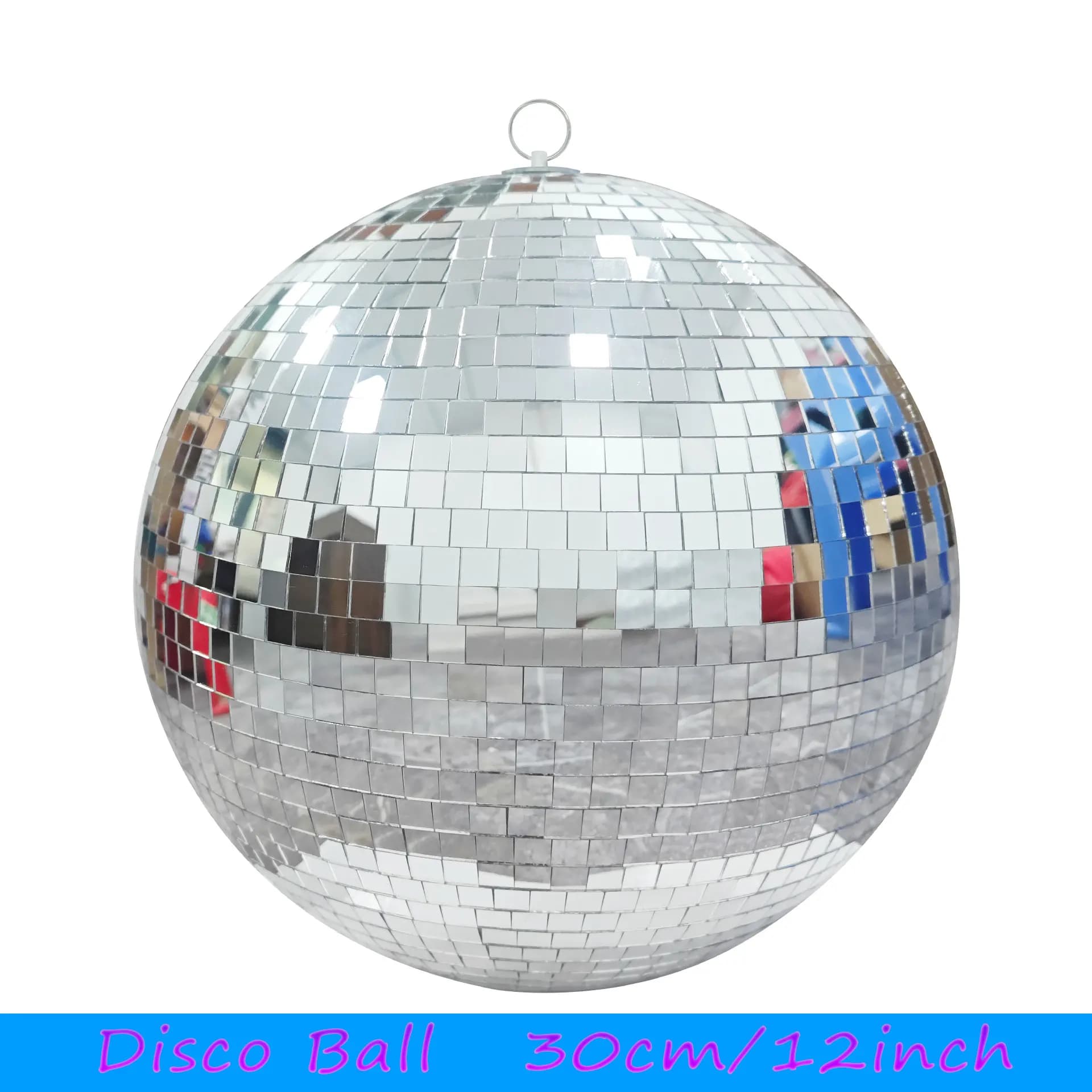 Boule Disco boule miroir boule miroir 12 pouces grande boule Disco boule Disco 30 cm, fête suspendue