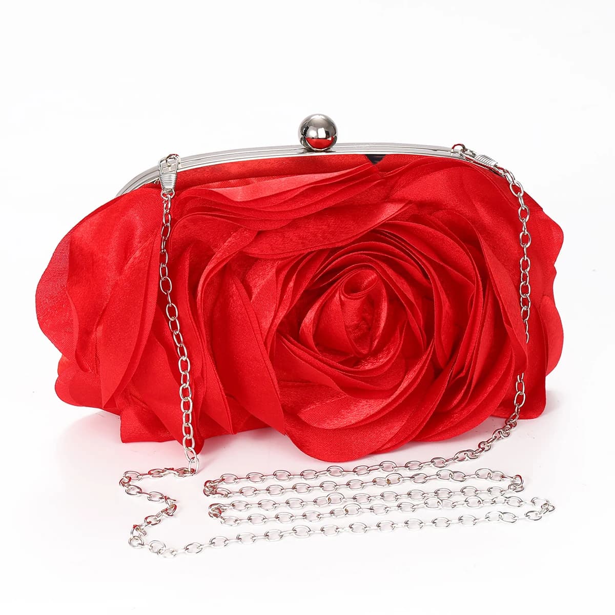 Sac de soirée floral portable pour femme, petit sac à main pour mariée, robe complète, sac à main de