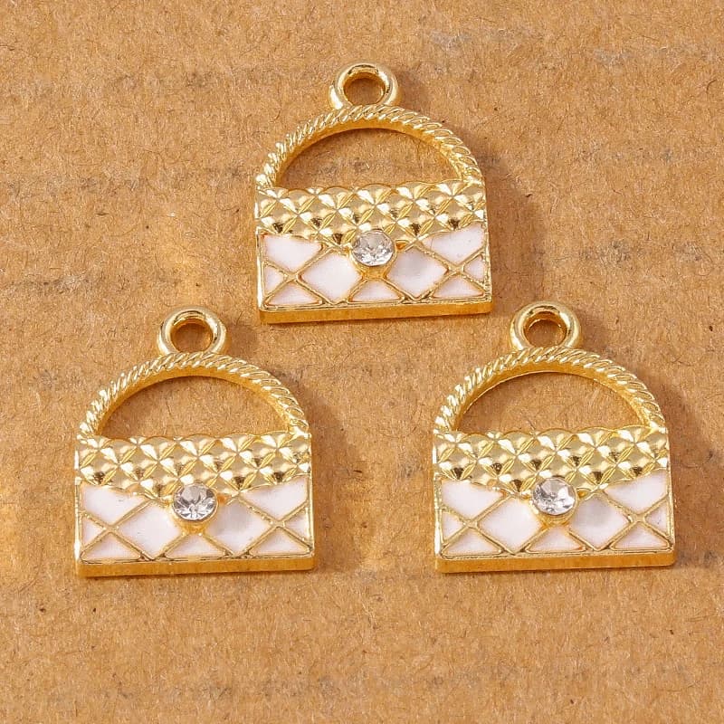 Breloques de sac à main en cristal faites à la main, design de marque de luxe, collier Pmotfor, bouc