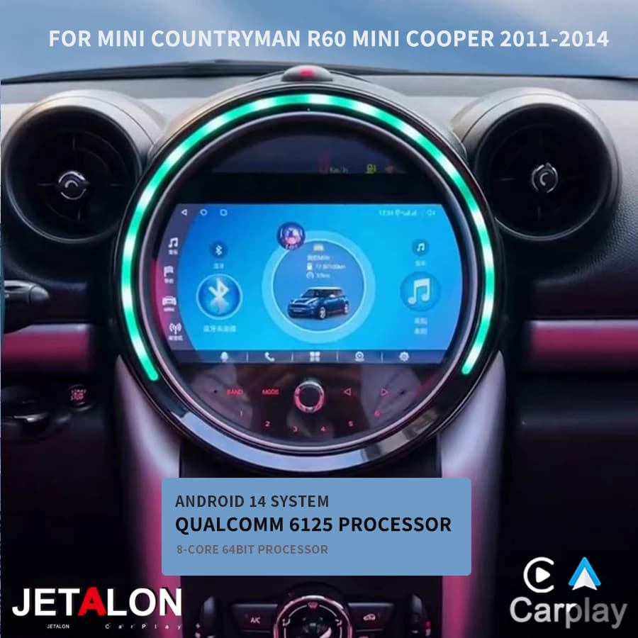 Autoradio Android à écran intelligent pour MINI COUNTRYMAN R60 MINI COOPER 2011-2014 4G GPS Navigati