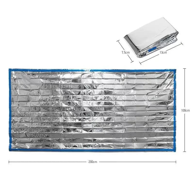Sac de couchage de survie d'urgence Portable et étanche, couverture en Mylar, sac thermique EDC, équ
