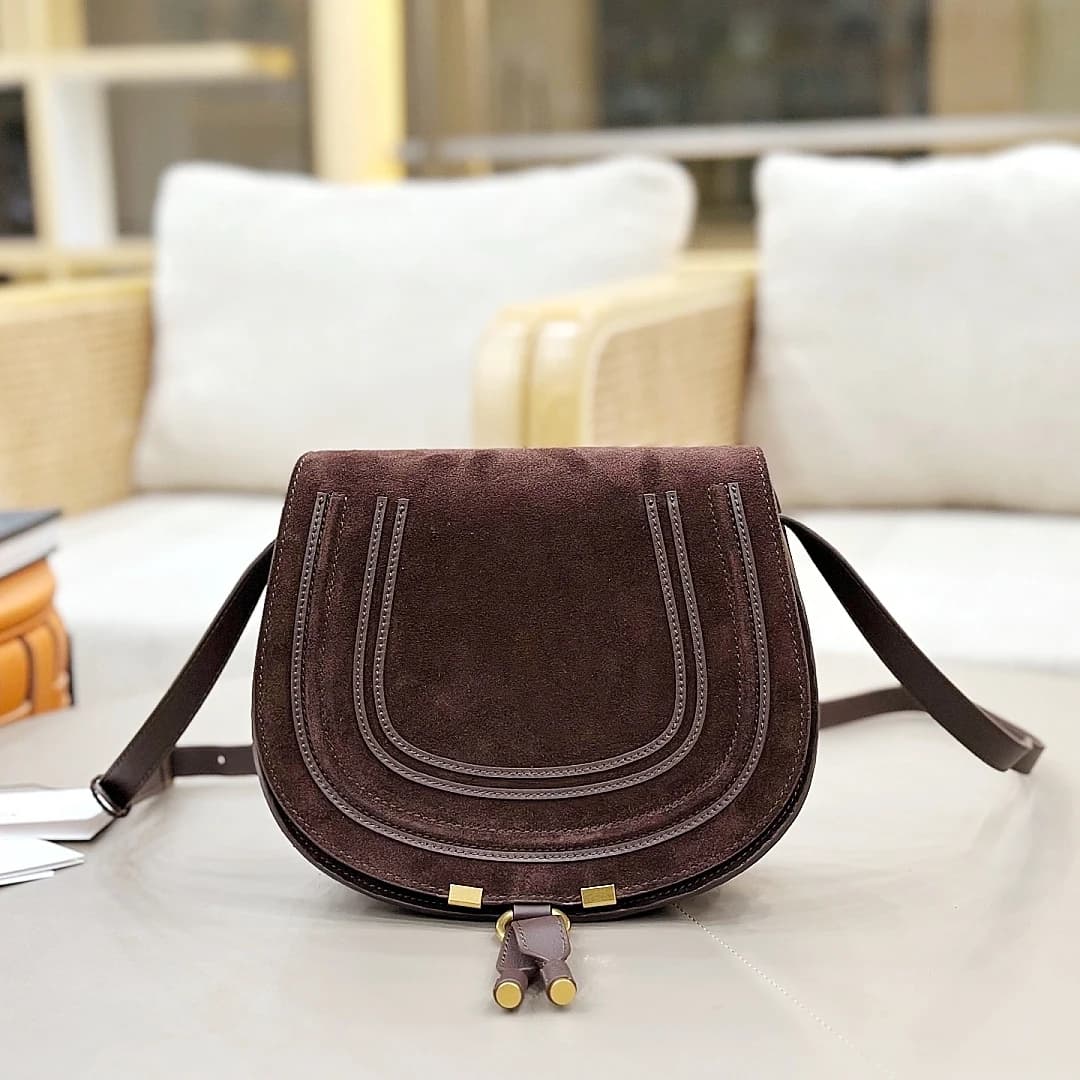 Sac bandoulière rétro en daim, sac à main vintage en cuir de vachette, sac bandoulière classique en