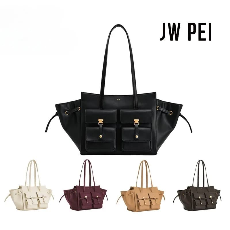 Sac à main de poche JW PEI Printemps/Automne 2026, Sac fourre-tout Linda pour femme, grande capacité