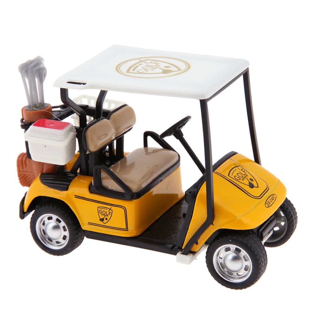 Modèle de voiturette de golf miniature 1/36, jouet à rétrofriction, simulation de chariot de golf, f