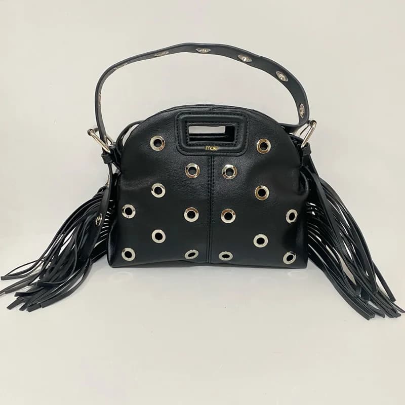 Petit sac à bandoulière rétro noir pour femmes, sac à bandoulière décontracté pour l'extérieur, nouv