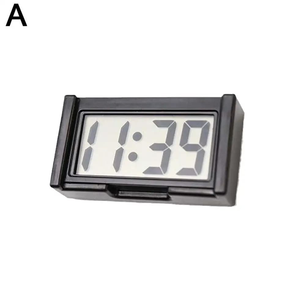 Mini horloge numérique grand écran tableau de bord de voiture horloge électronique auto-adhésive Min