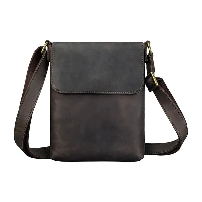 Sac à Bandoulière en Cuir de Vache pour Homme, Petit et Simple, Décontracté, Nouvelle Collection