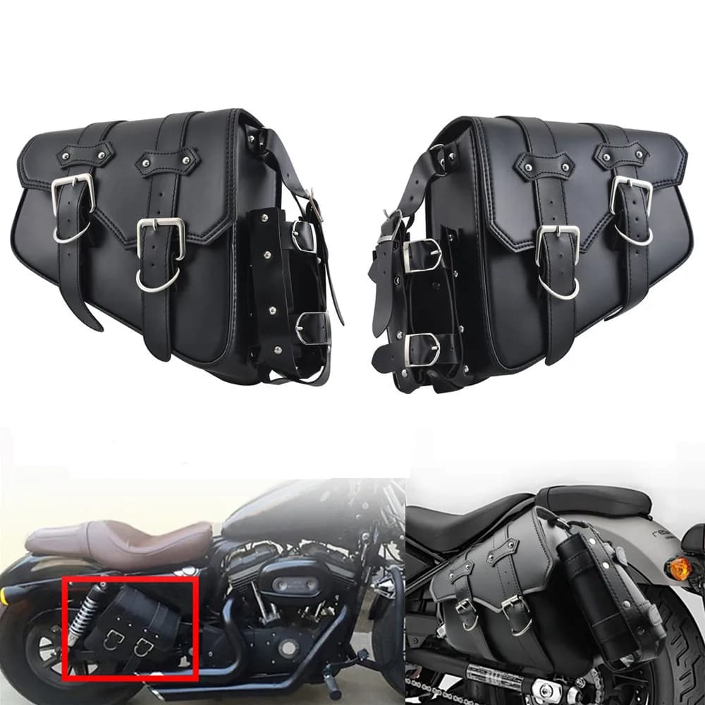 Sacs à bras oscillants Double face pour Moto, sacoche à outils, sacoches avec porte-gobelet pour Har