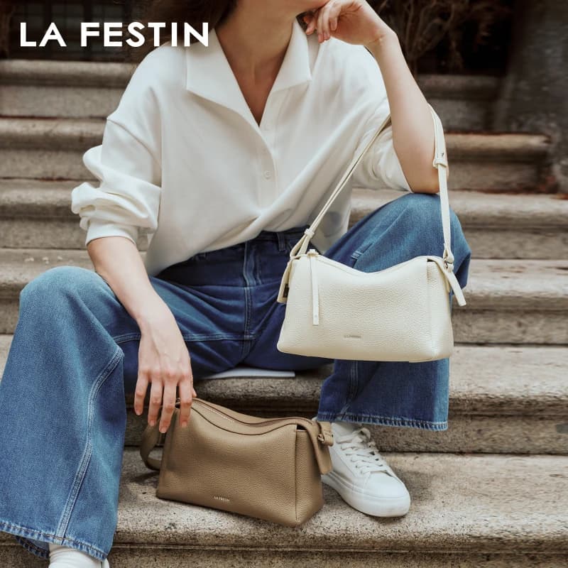 LA FESTIN-Sac à Main à Bandoulière pour Femme, Marque Originale, Nouvelle Collection 2024