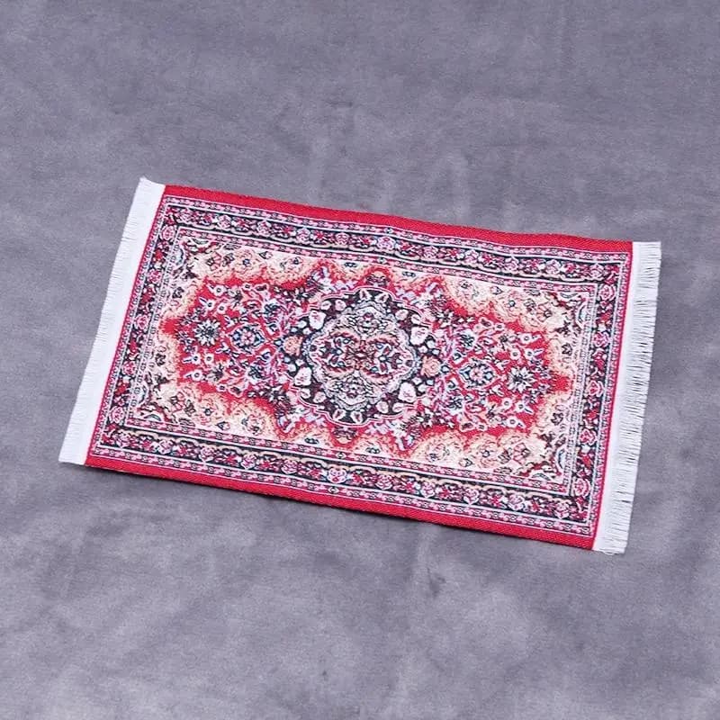 Tapis à motifs floraux, Mini décor de maison, Style turc, tissage Miniature, accessoires de maison d