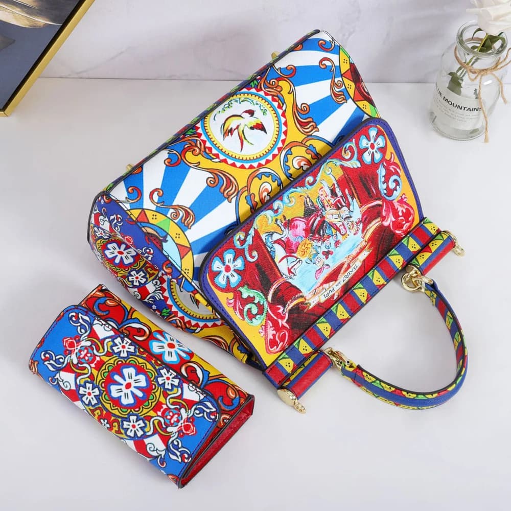 2025 sac à main de luxe costume impression épaule fourre-tout dames Bolsa classique sacs à bandouliè