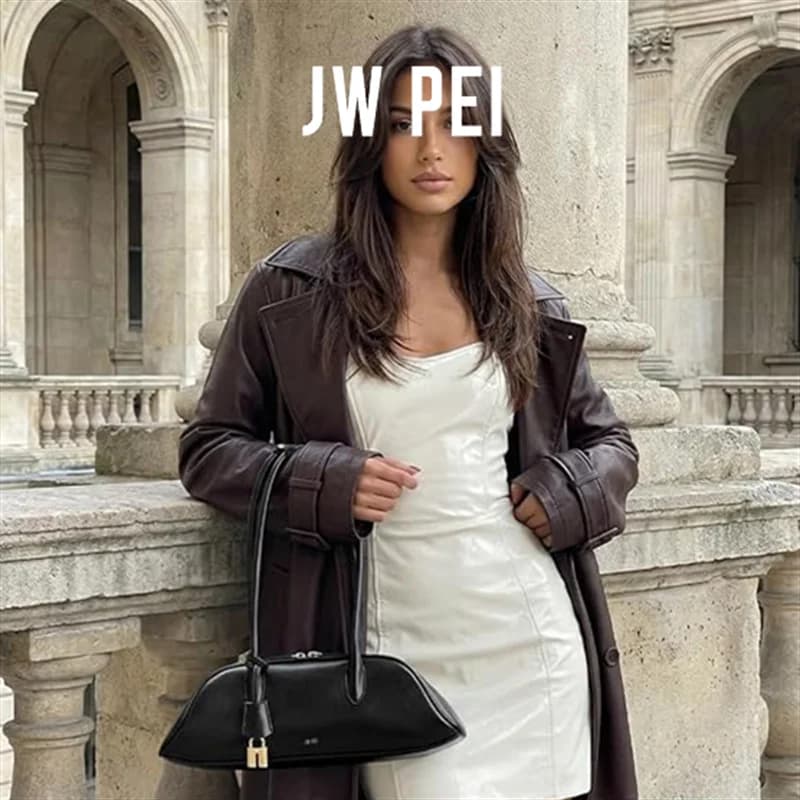 JW PEI 2026 Nouveau Style Zora Sac Bowling Sac Boston pour Femme Sac Baguette à Porter sous le Bras