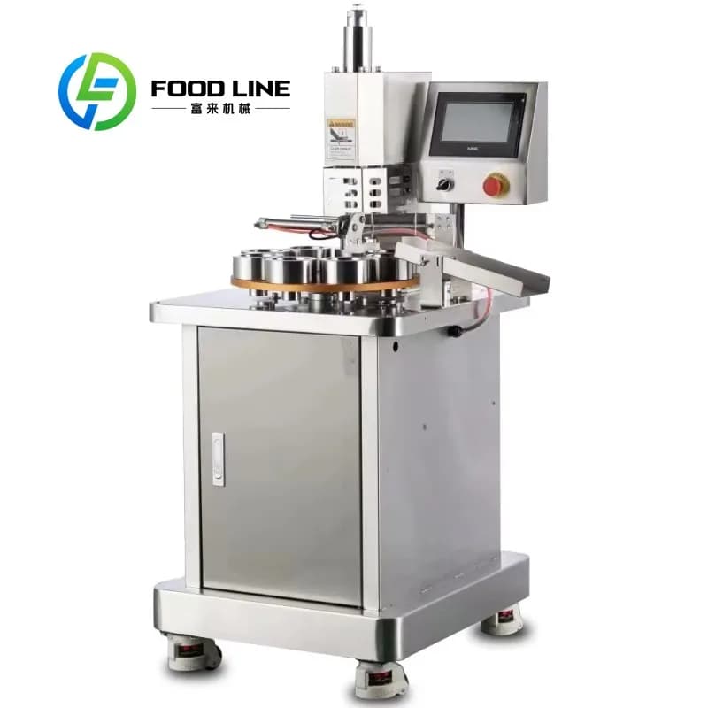 Machine professionnelle de fabrication de bases de tartelettes en acier inoxydable sur mesure pour b