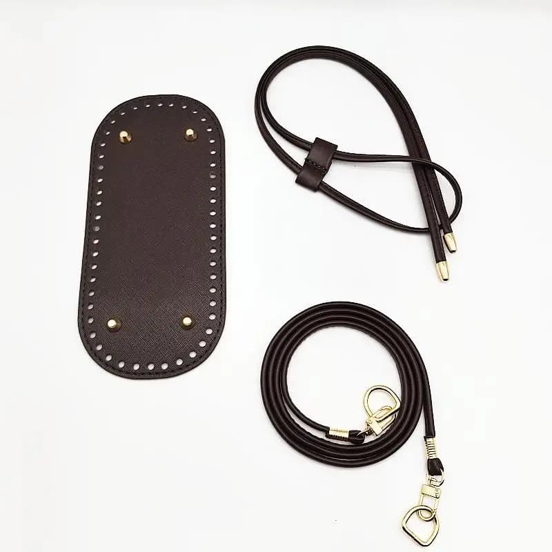 Kit de sac seau DIY – Base en cuir PU avec chaîne et sangle réglable, accessoires pour la fabricatio