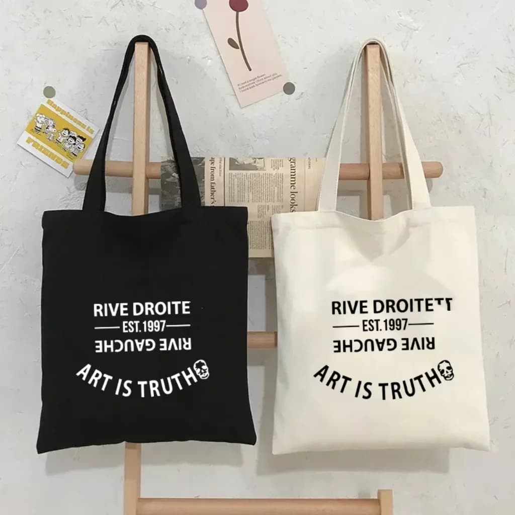 V-voltaire ZadigS lettre sac fourre-tout lin tissu épaule Shopper sacs pour femmes Eco pliable réuti