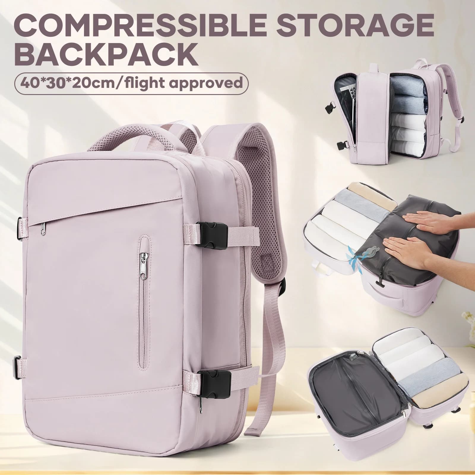Wizzair 40x30x25 avion voyage sac à dos femmes sac à dos valise de voyage cabine sac hommes Laotop s