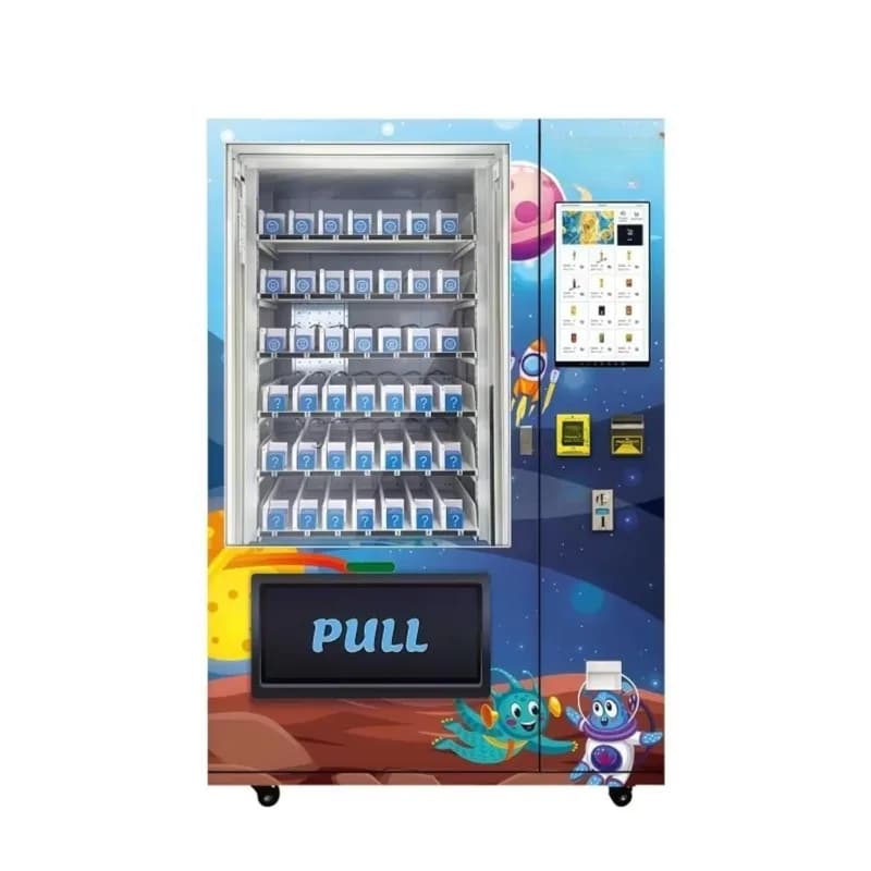 Distributeur automatique de collations et de boissons de grande capacité, distributeur automatique d