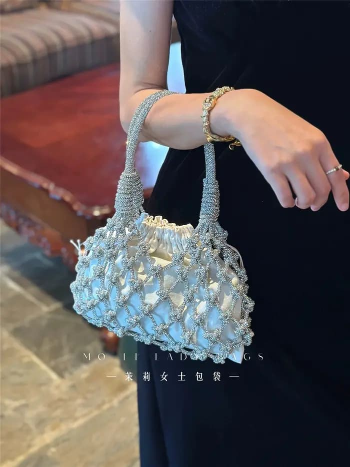 Sac carré en Satin de luxe de styliste