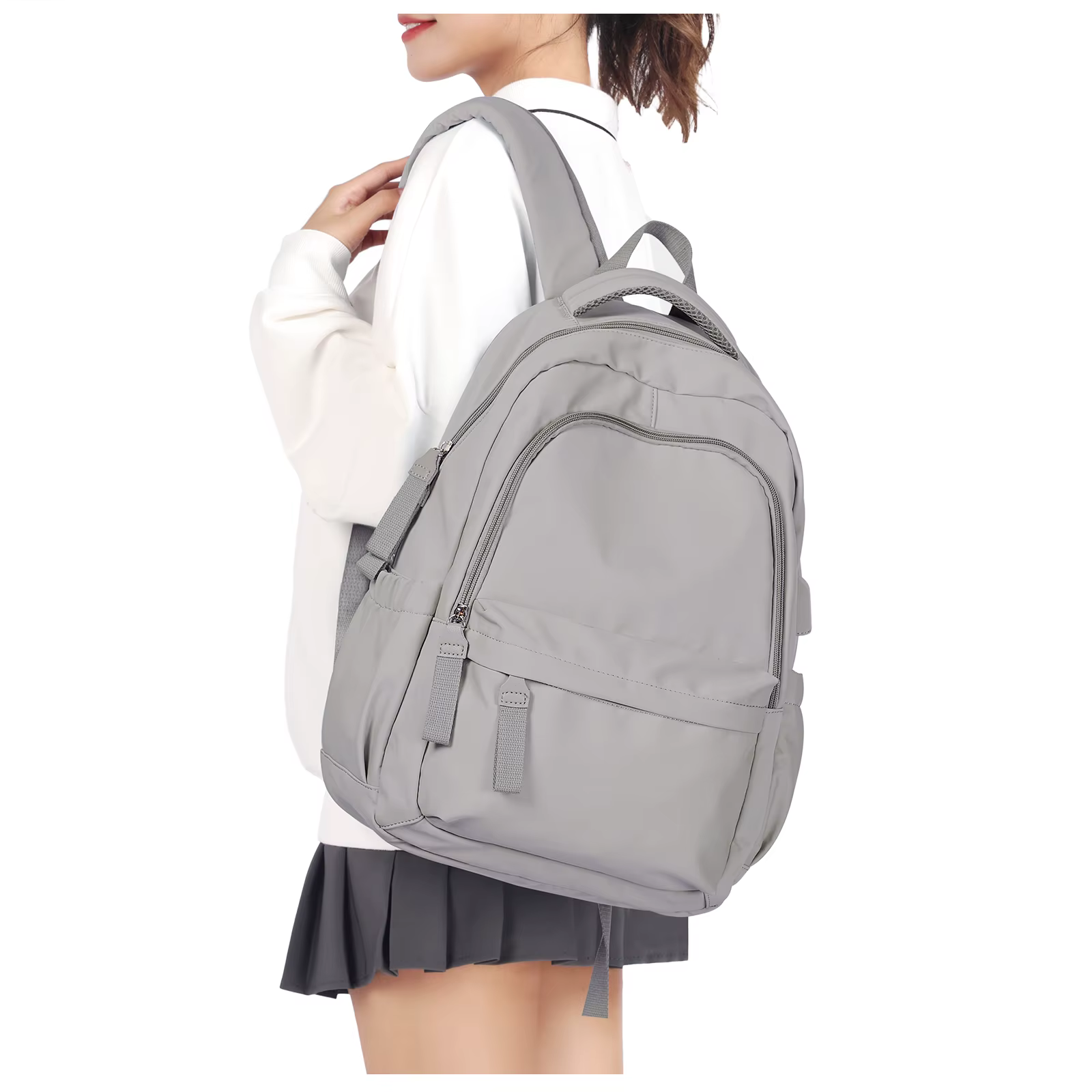 Sac à dos pour ordinateur portable pour femme, sac à dos de travail antivol pour 14 pouces, sac à do