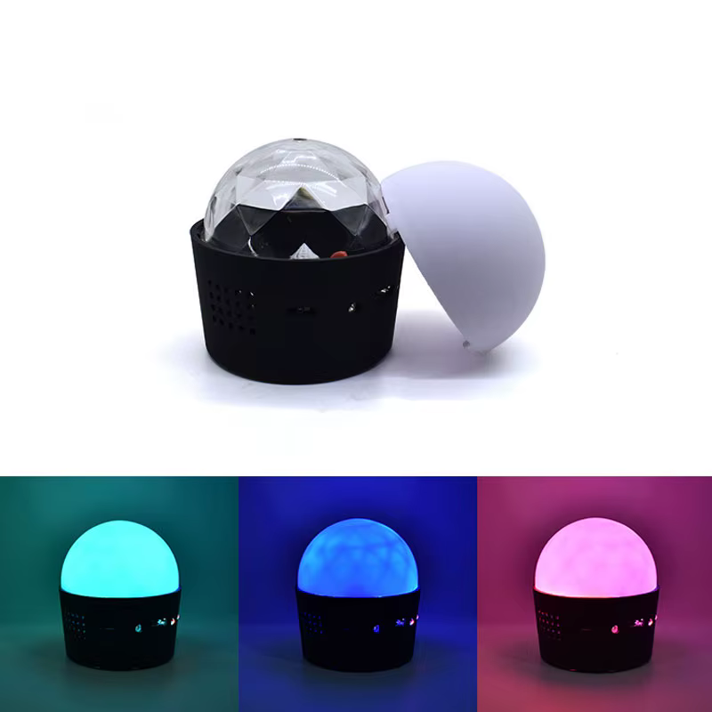 Mini boule Disco pour voiture, lumière stroboscopique RGB DJ, rechargeable par USB, portable, activé