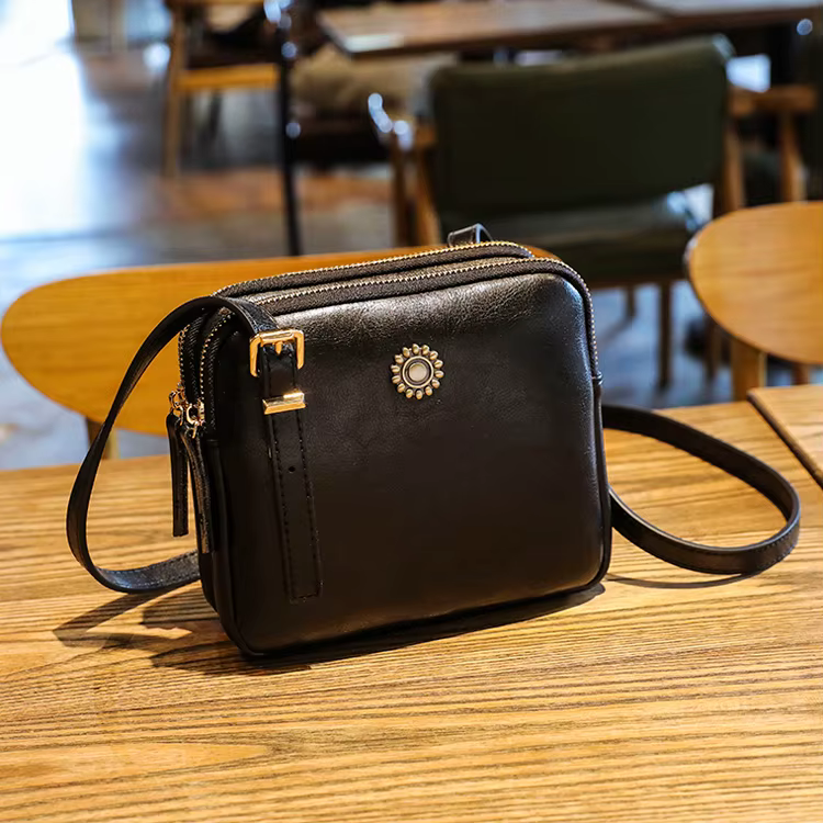 Sac à bandoulière Style Vintage pour femmes, sacs à bandoulière carrés simples, sacs à main à compar