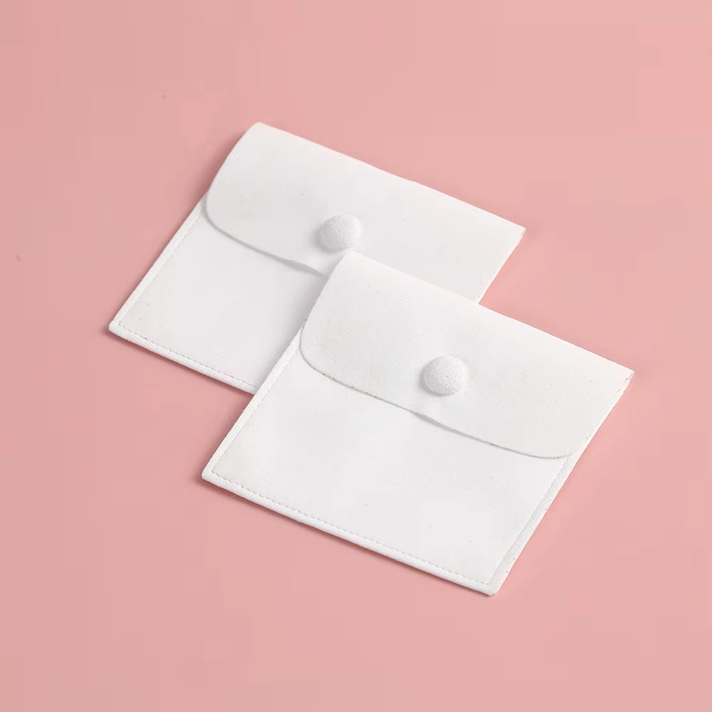 20 pochettes à boutons-pression en microfibre, sacs roses pour cadeaux de mariage, bijoux en velours