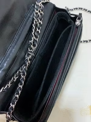 Organisateur de sac en feutre pour portefeuille Cha-el sur chaîne CC WOC, insert de rangement intéri