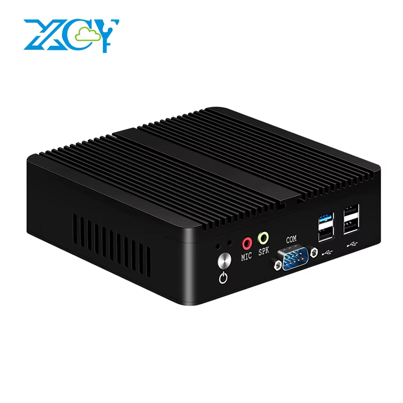 Mini PC Intel Pentium J2900 Quad-core 2x COM RS232 double Gigabit Ethernet intégré sans ventilateur 