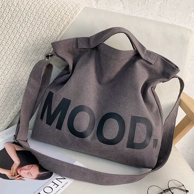 Sacs à main en toile de grande capacité pour femmes, créateur de niche, fourre-tout de simplicité, s