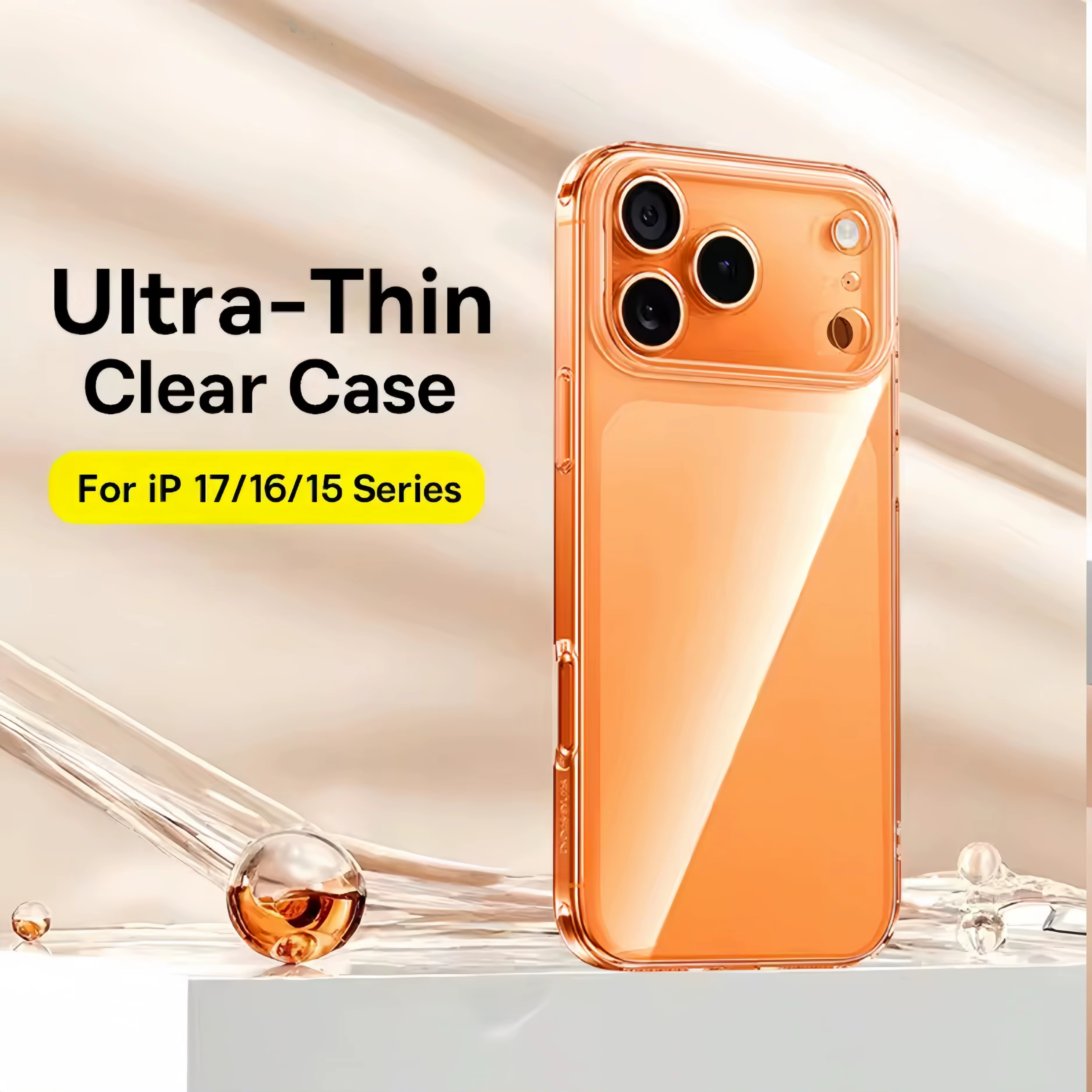 Étui Transparent en TPU pour iPhone 17 16 15 13 12 11 Pro Max Plus Air Mini, housse de téléphone sou