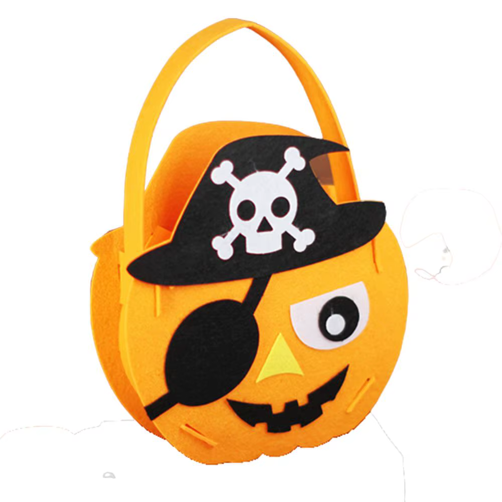 Sac fourre-tout de décoration d'halloween, ornement pour bricolage, seau de rangement de matériel, p