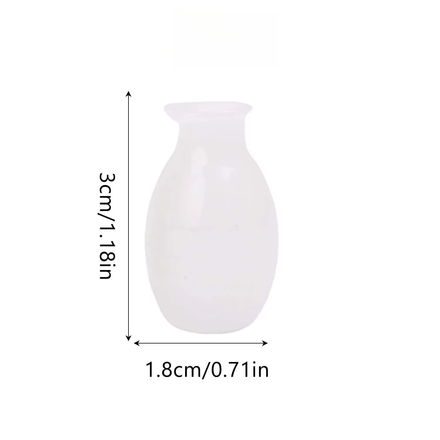 12/1PCS Mini Vases en Verre DIY pour Décoration de Bureau, Bouteilles de Rangement pour Poils d'Anim