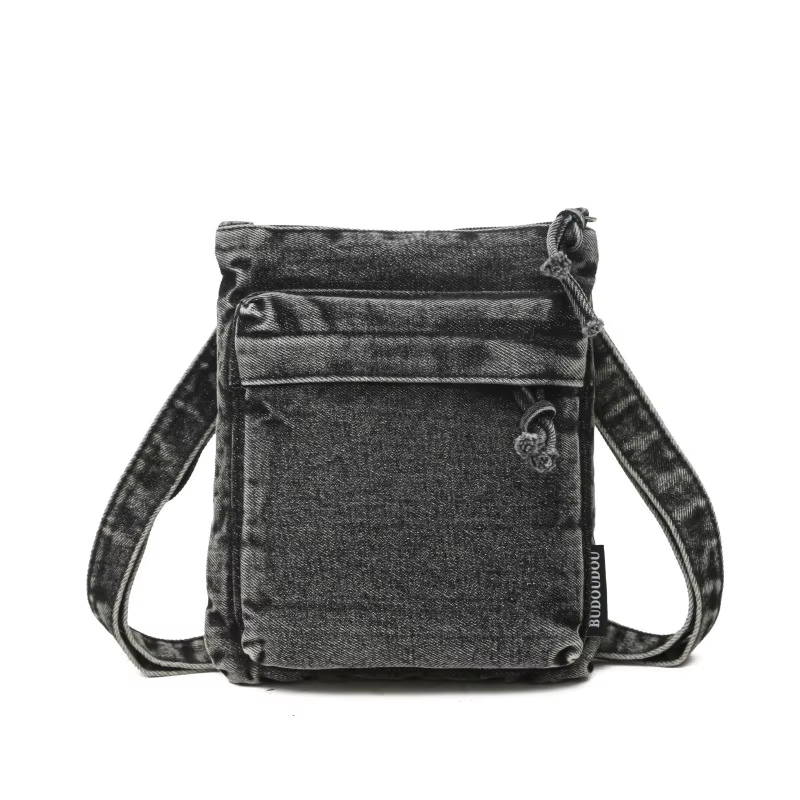 Mini sac à bandoulière en Denim japonais pour femmes, nouveau sac à bandoulière Sauqre de couleur un