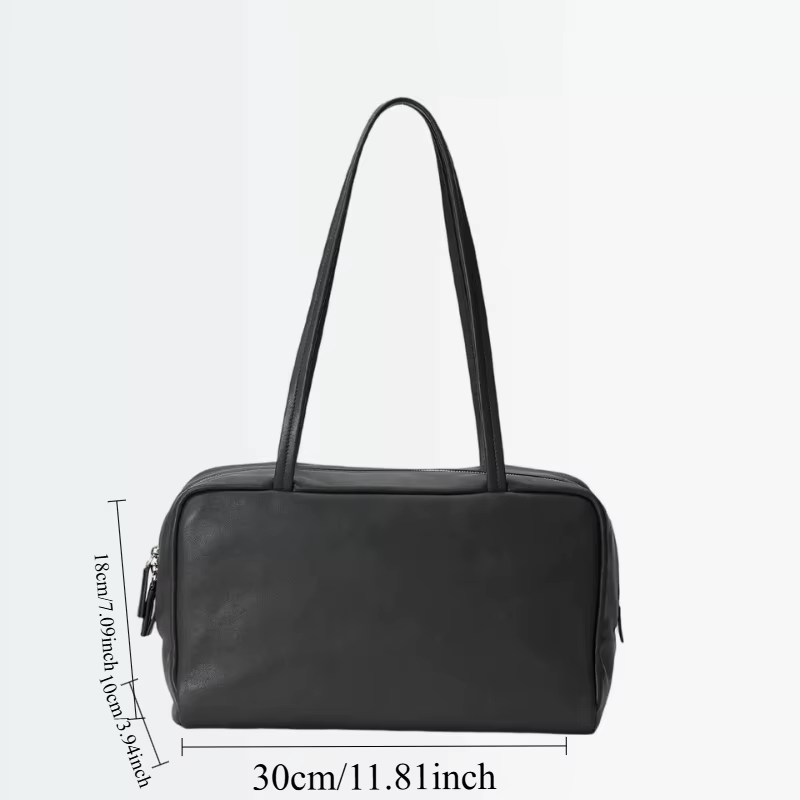 Sac bowling en cuir de mouton, sac de luxe de créateur, sac Boston simple à porter à l'épaule ou sou