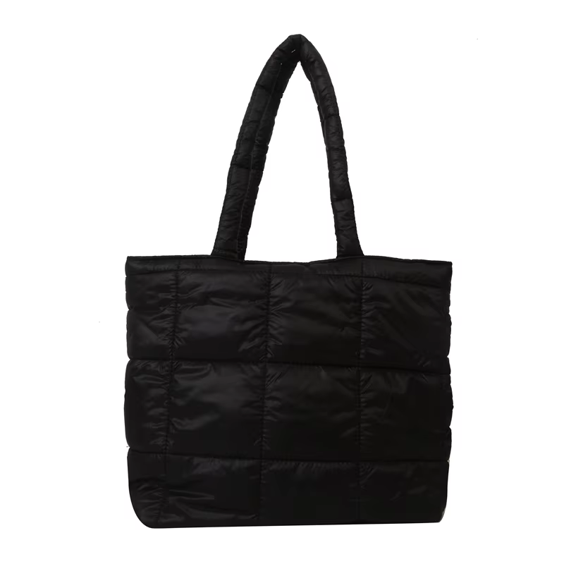 Sac à bandoulière rembourré d'hiver pour femmes, sac à poignée supérieure de grande capacité, sac à