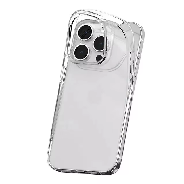 Coque souple en silicone transparent pour iPhone, coque arrière ultra fine, transparente, 15, 14 Plu