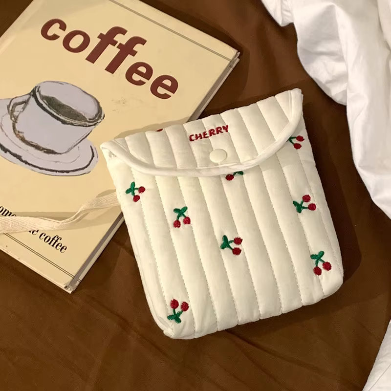 Sac de rangement portable mignon pour serviettes hygiéniques et tampons, mini sac de rangement mensu
