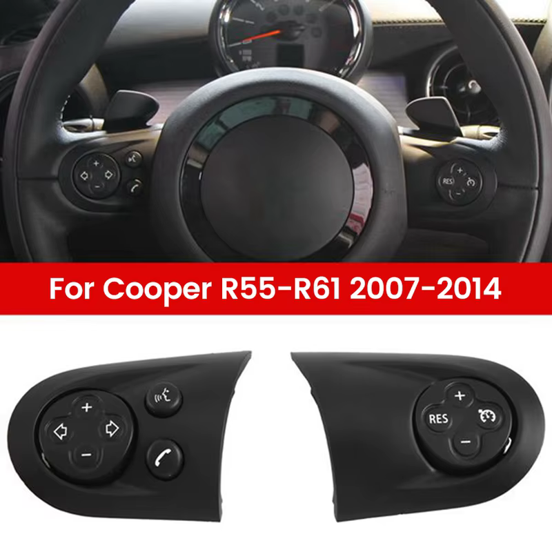 Couvercle de bouton de commutation de volant de voiture, volume multifonction, accessoires pour MINI
