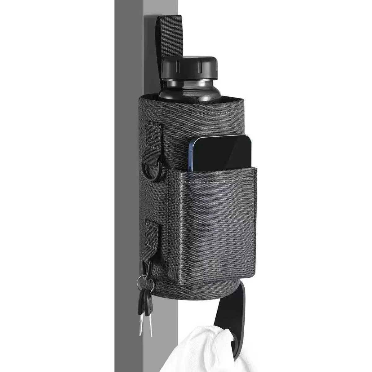 Sac de bouteille magnétique sac de sport sac à bandoulière avec bandoulière support pour téléphone s
