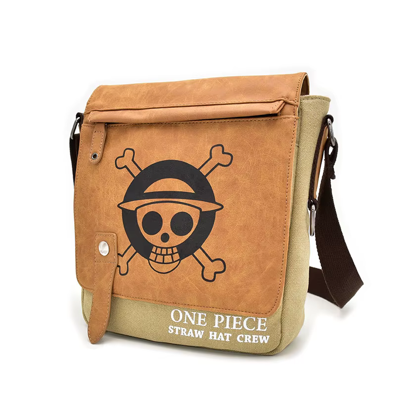 Une pièce Luffy sac à bandoulière Anime dessin animé imprimé étudiants décontracté polyvalent à la m