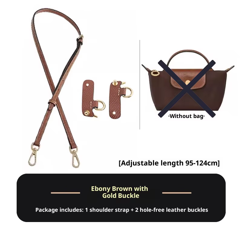 Sangle de sac en cuir de vache de 2026 couleurs, pour Mini sac Orange Longchamp, sangle d'épaule, Tr