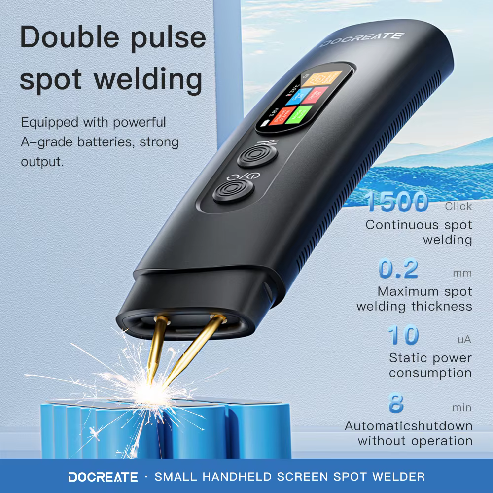 Nouveau Mini Machine de soudage par points portative bricolage ménage double impulsion réglable batt