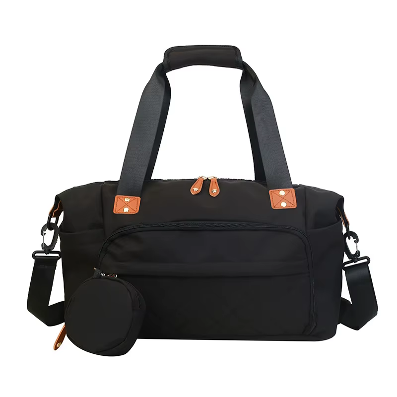Sac de maman avec nom personnalisé, organisateur de grande capacité, couches pour bébé, poussette, s