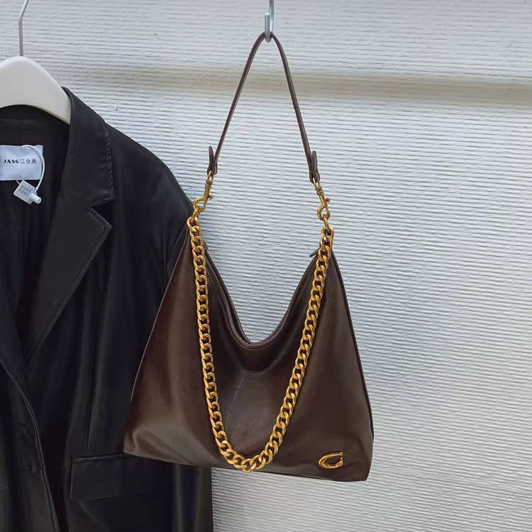 Sac à bandoulière en cuir fin pour femmes, nouvelle mode 2025, Style décontracté, Vintage et célèbre