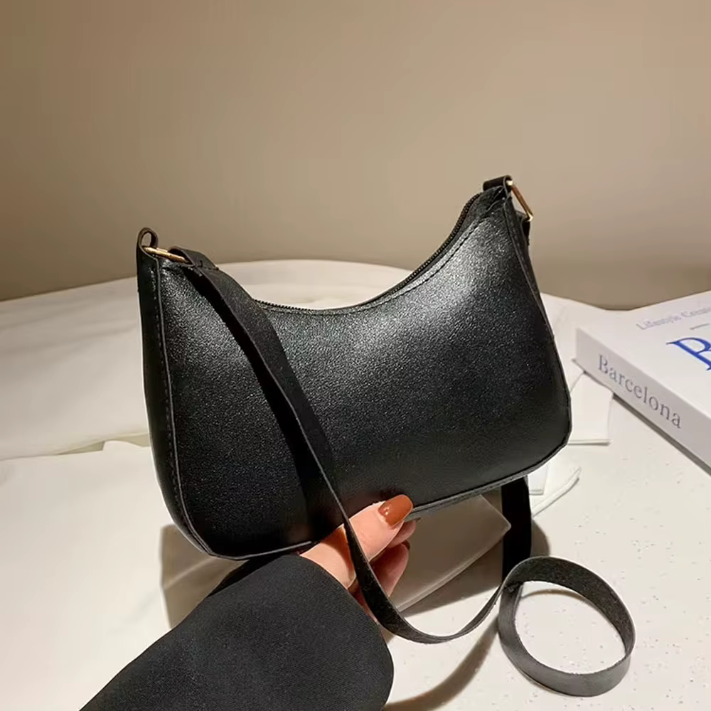 Petit sac sous le bras, sac à bandoulière multifonctionnel haut de gamme - Fermeture éclair fluide,
