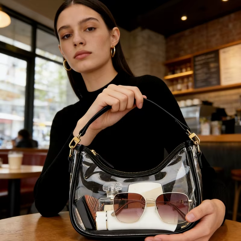 à bandoulière Transparent étanche pour événements, pour contrôle sécurité facile dans les stades, Co