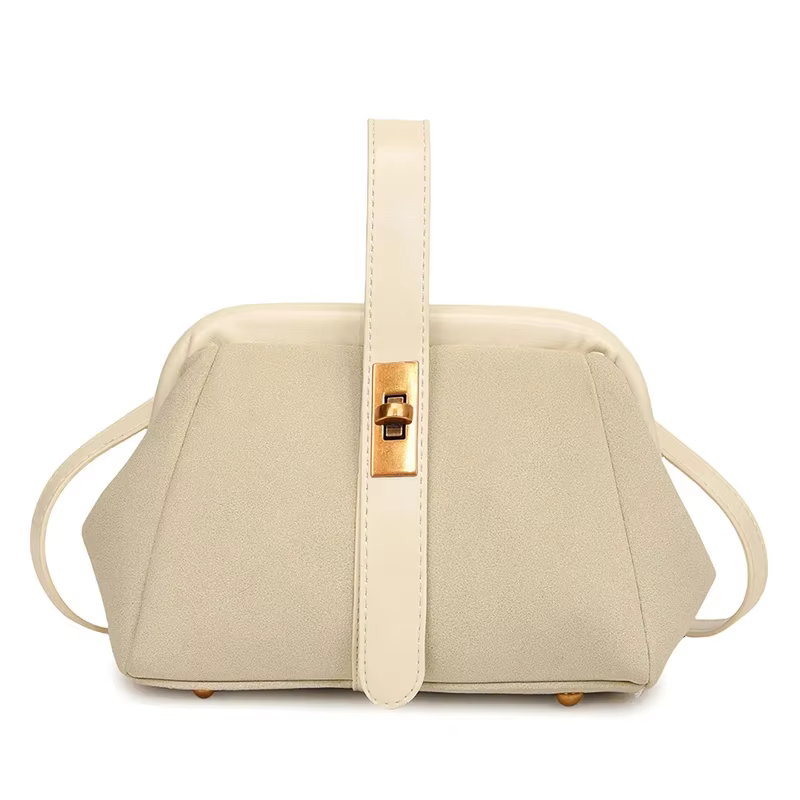 Fouet de sacs à bandoulière en faux daim solide pour femme, cadre en PU, haute qualité, nouveau desi