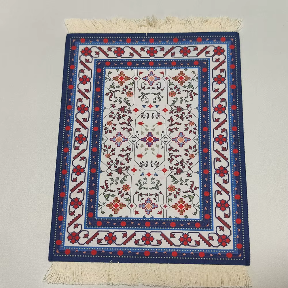 Mini tapis tissé persan, tapis de souris de Style rétro, tasse à motif, pour ordinateur portable, PC