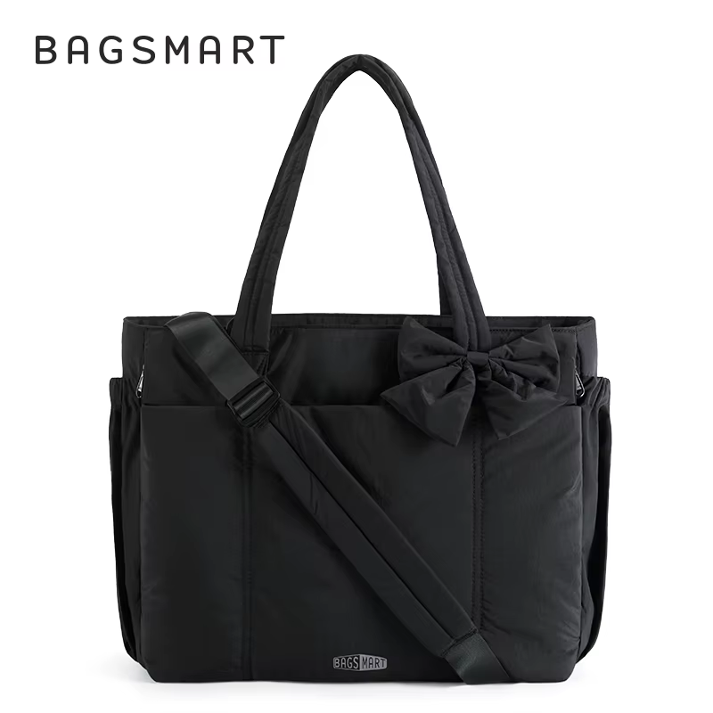 BAGSMART sac fourre-tout rembourré avec nœud décontracté matelassé rembourré femmes sacs à bandouliè